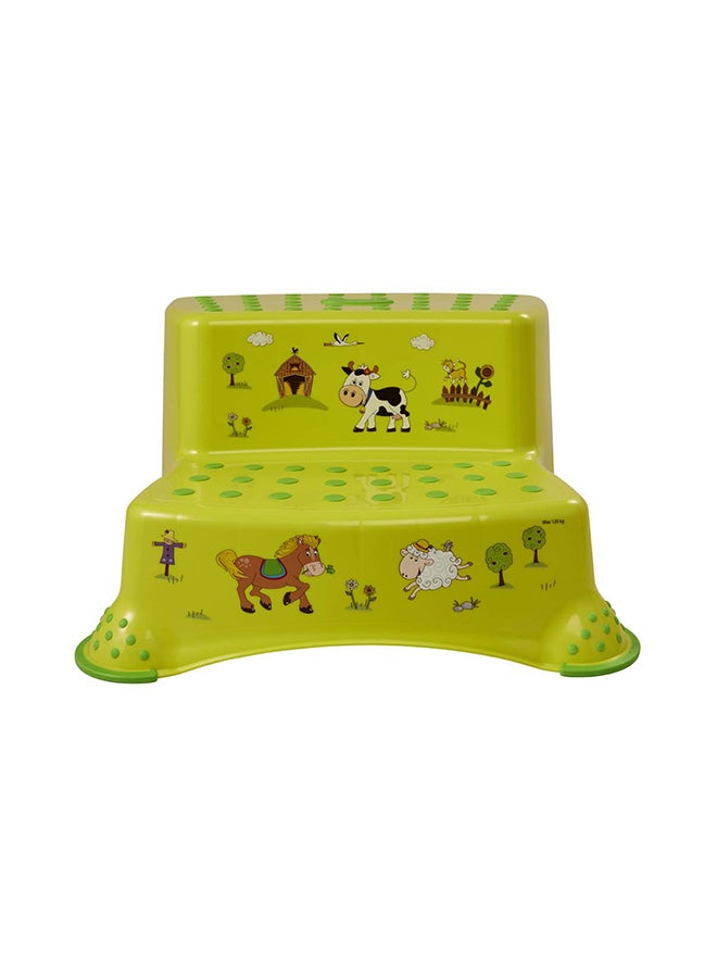 Funny Farm Double Step Stool With Anti-Slip Function