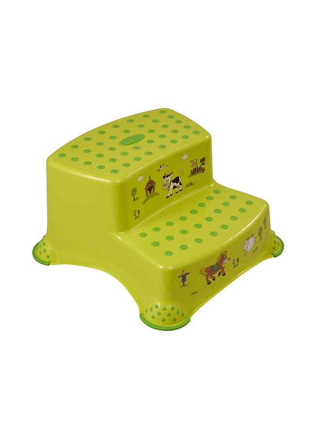 Funny Farm Double Step Stool With Anti-Slip Function