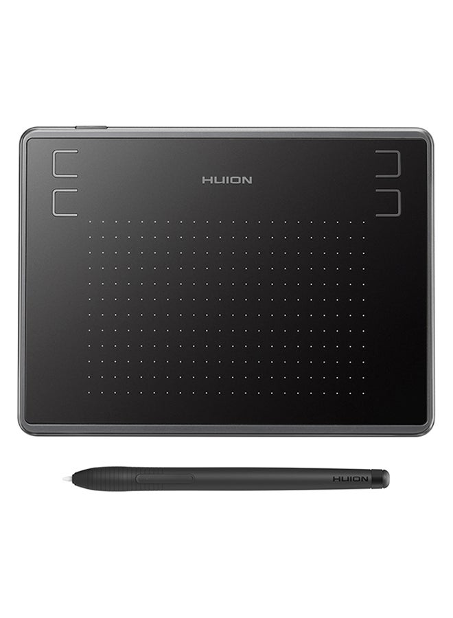 H430P Graphics Drawing Tablet With 5080LPI Pen Black