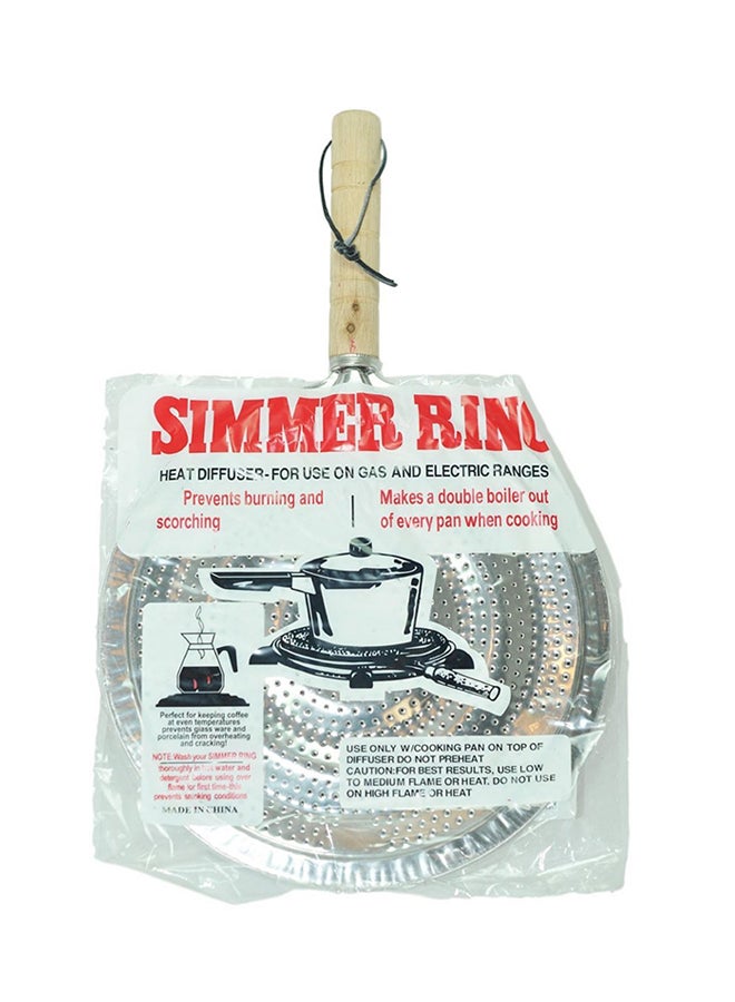 Simmer Ring Heat Diffuser Silver 33cm