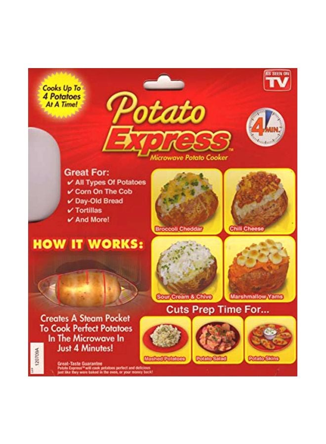 Microwave Potato Cooker Red