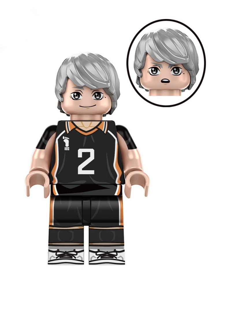 Anime Volleyball Boy Erze Village Dadi Rixiang Xiangyang Boy Toy Assembly Wooden Figure