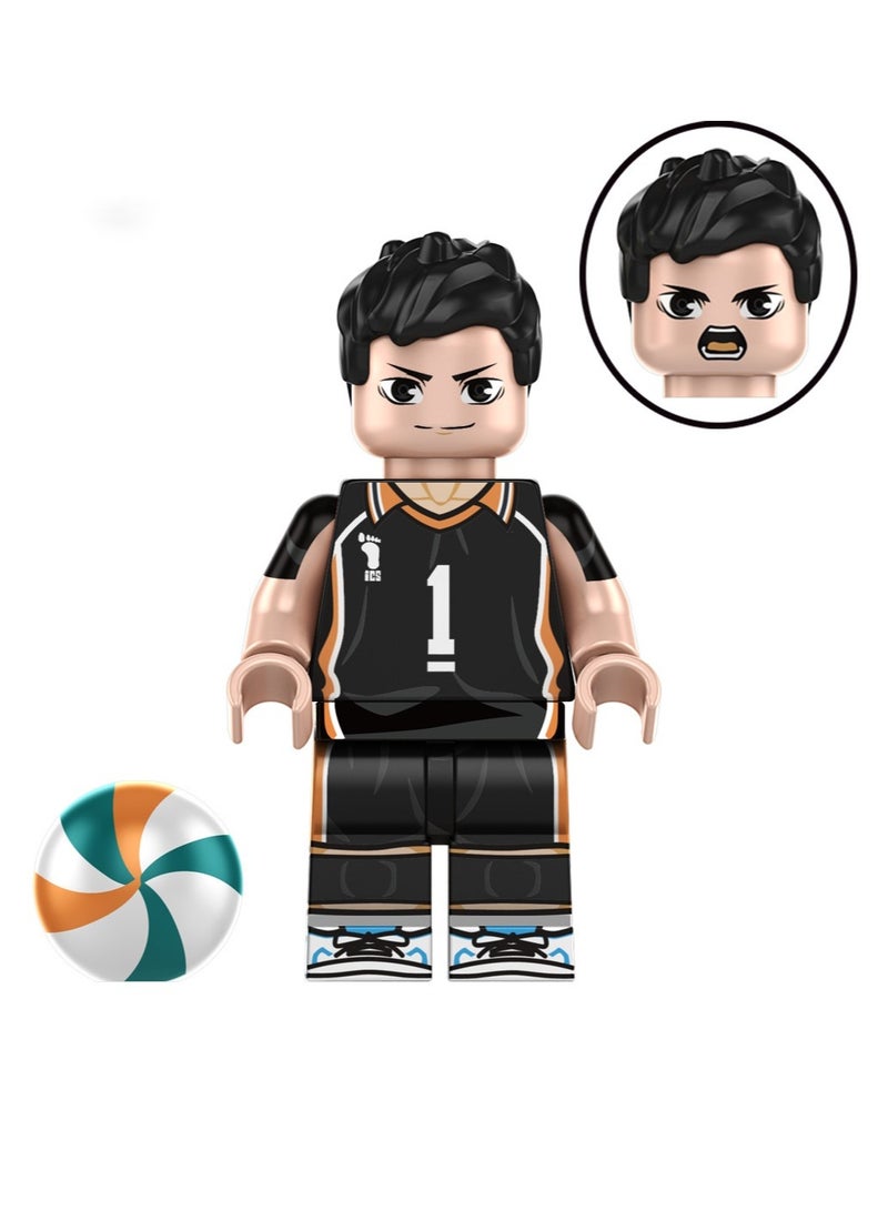 Anime Volleyball Boy Erze Village Dadi Rixiang Xiangyang Boy Toy Assembly Wooden Figure