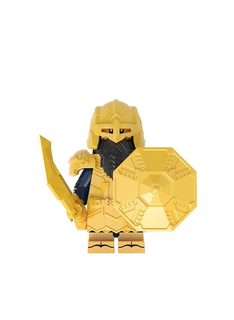 Dwarf Series Blue Mine Diamond Armor Solitary Mountain Armor Dwarf Building Blocks