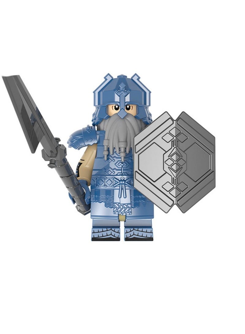 Dwarf Series Blue Mine Diamond Armor Solitary Mountain Armor Dwarf Building Blocks