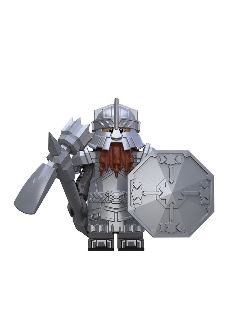 Dwarf Series Blue Mine Diamond Armor Solitary Mountain Armor Dwarf Building Blocks