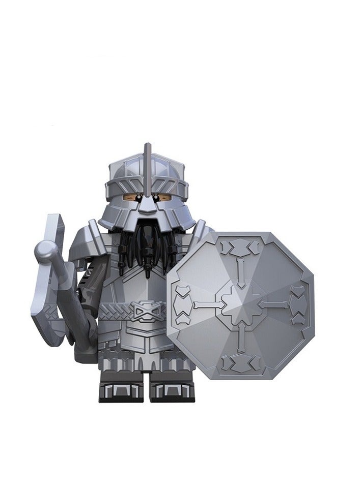 Dwarf Series Blue Mine Diamond Armor Solitary Mountain Armor Dwarf Building Blocks