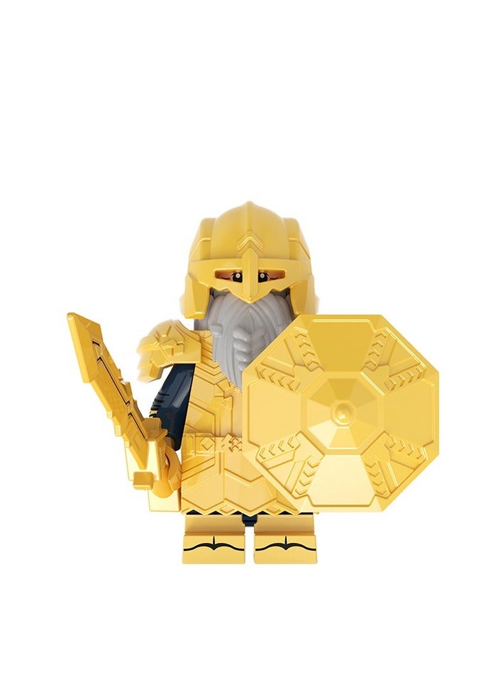 Dwarf Series Blue Mine Diamond Armor Solitary Mountain Armor Dwarf Building Blocks