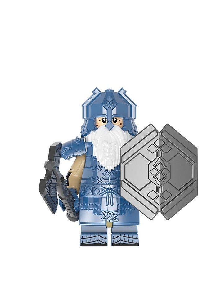 Dwarf Series Blue Mine Diamond Armor Solitary Mountain Armor Dwarf Building Blocks