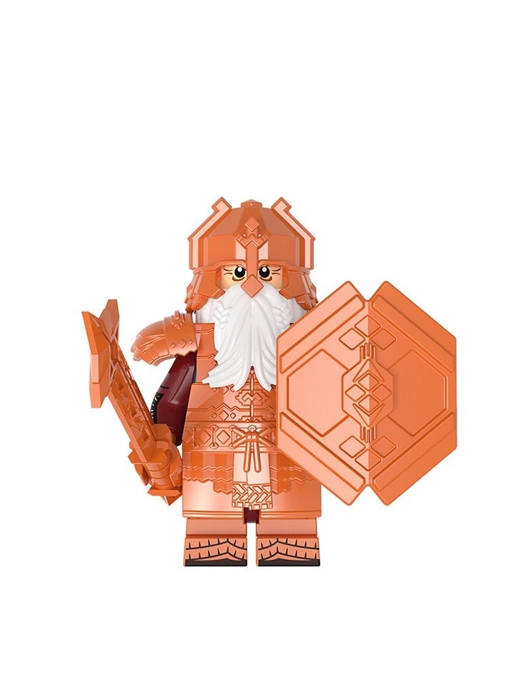 Dwarf Series Blue Mine Diamond Armor Solitary Mountain Armor Dwarf Building Blocks