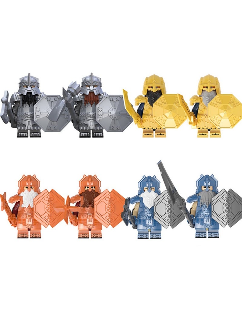 Dwarf Series Blue Mine Diamond Armor Solitary Mountain Armor Dwarf Building Blocks