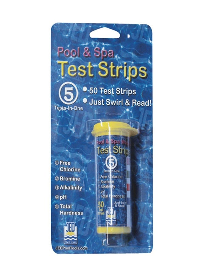 Jed 5 Factor Cl Br Alk Ph Hardness Test Strips