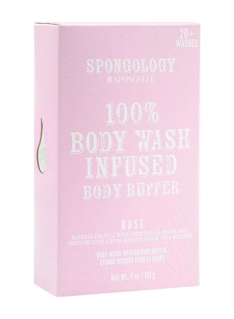 Spongelle Spongology Body Buffer - Rose 20+ Washes