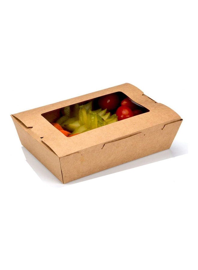 25-Piece Kraft Paper Boxes Brown 13.8x3.7x4cm