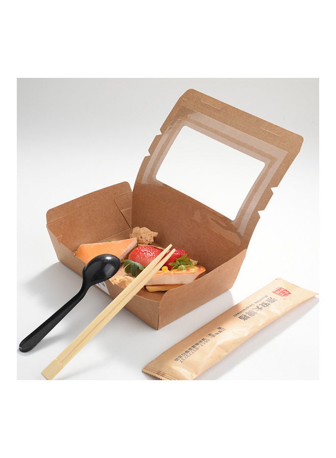 25-Piece Kraft Paper Boxes Brown 13.8x3.7x4cm
