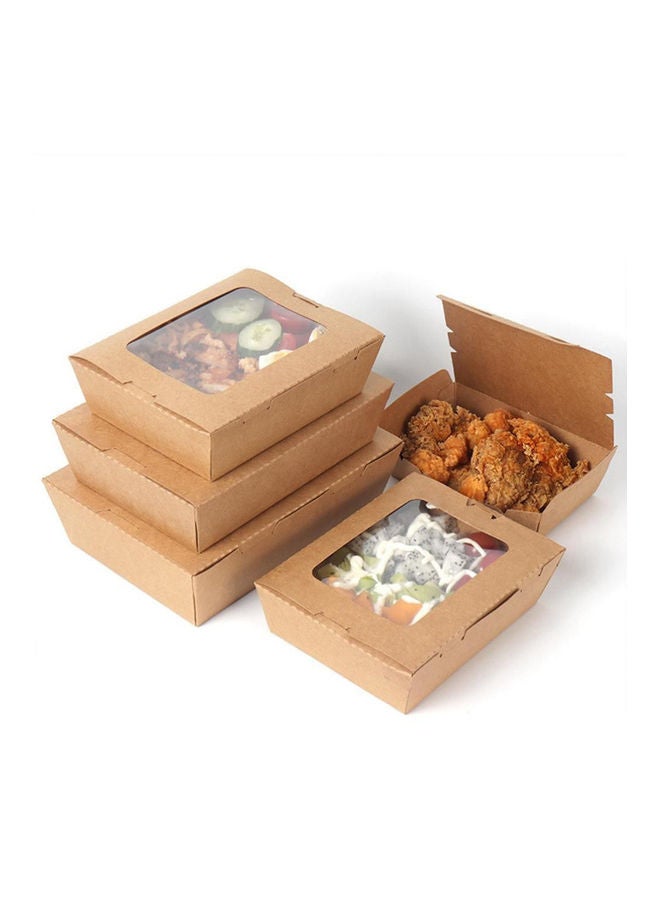 25-Piece Kraft Paper Boxes Brown 13.8x3.7x4cm