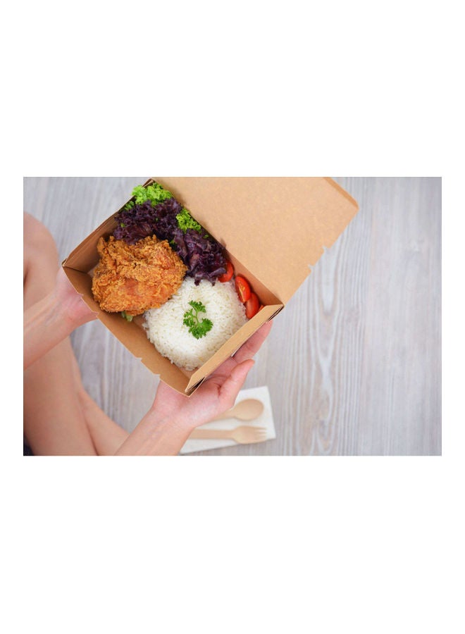 25-Piece Kraft Paper Boxes Brown 13.8x3.7x4cm