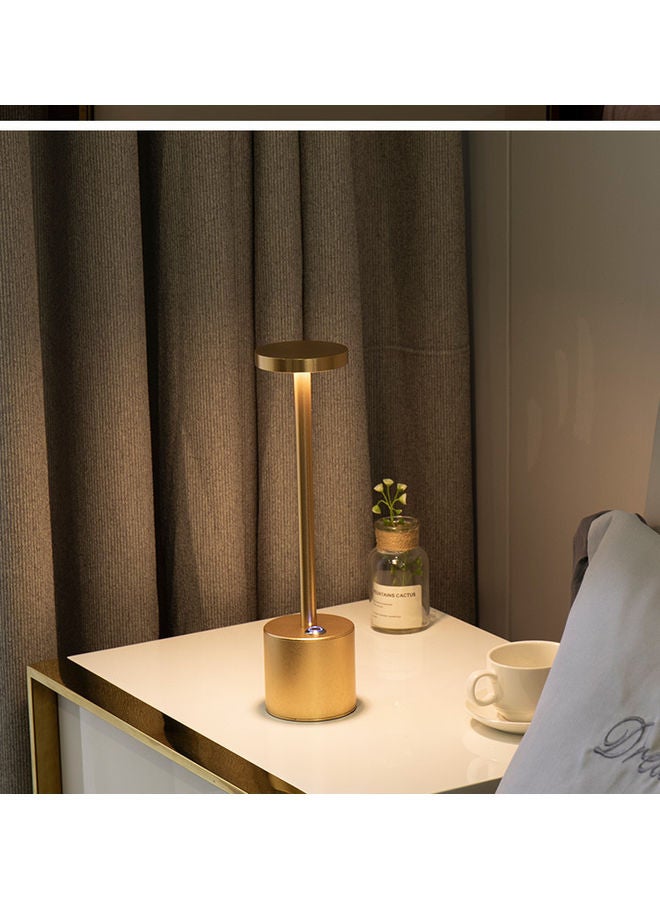 Rechargeable Cordless Table Lamp Gold 34x8cm