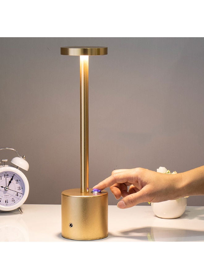 Rechargeable Cordless Table Lamp Gold 34x8cm