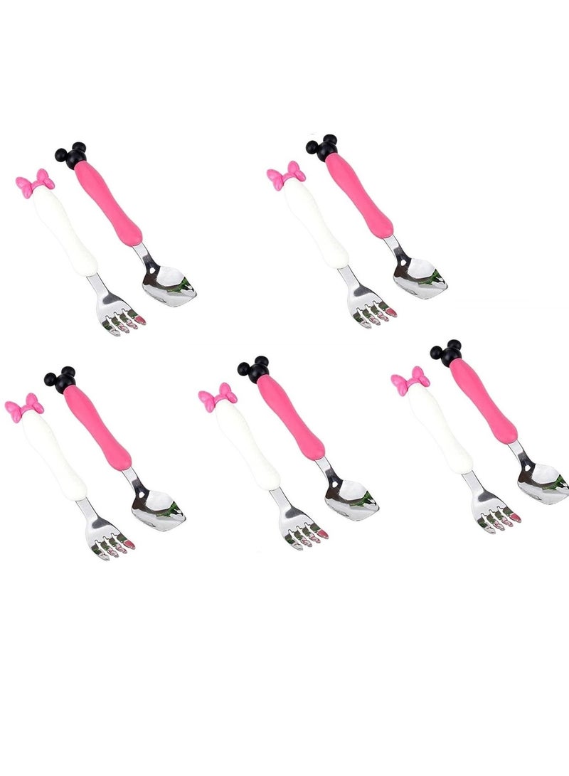 5-Set Minnie Mouse Fork And Spoon