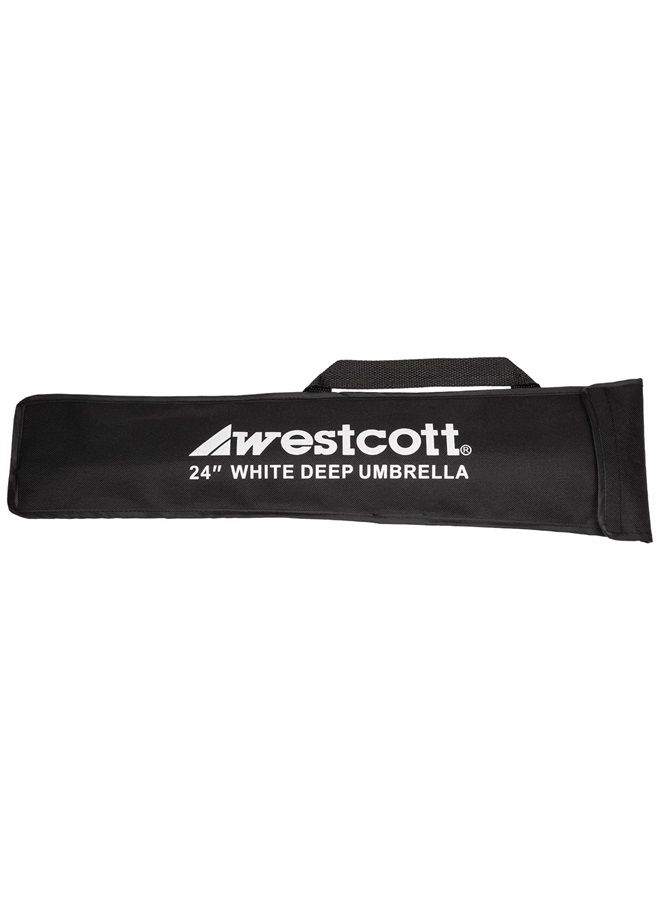 Deep Umbrella for Photography Portraits and Video Production- White Bounce (24