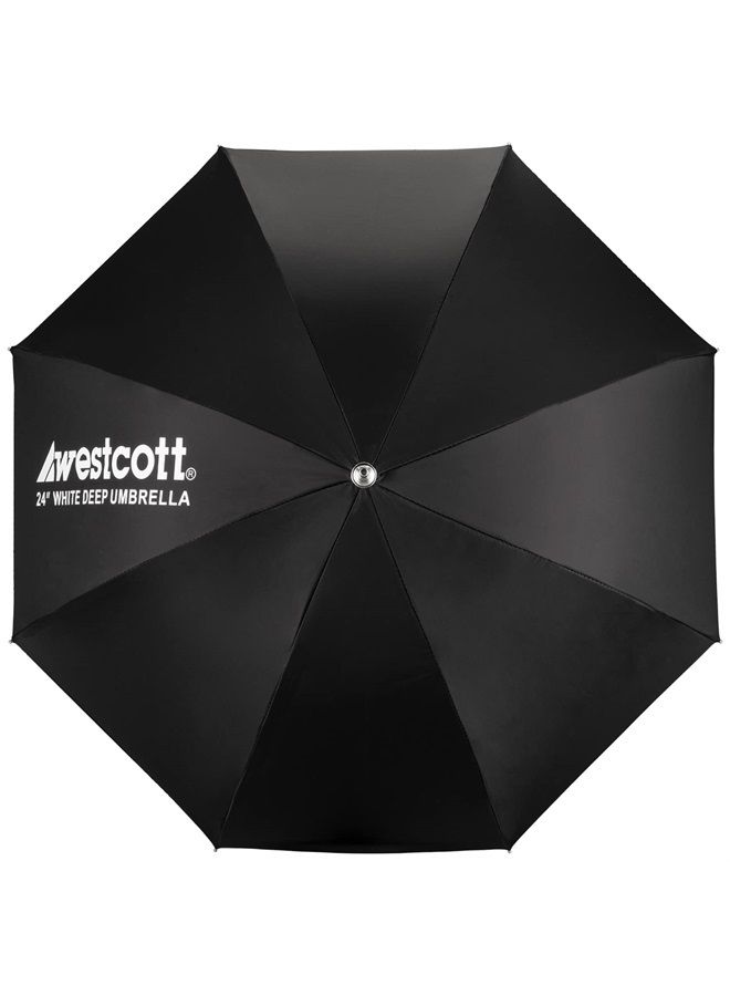 Deep Umbrella for Photography Portraits and Video Production- White Bounce (24