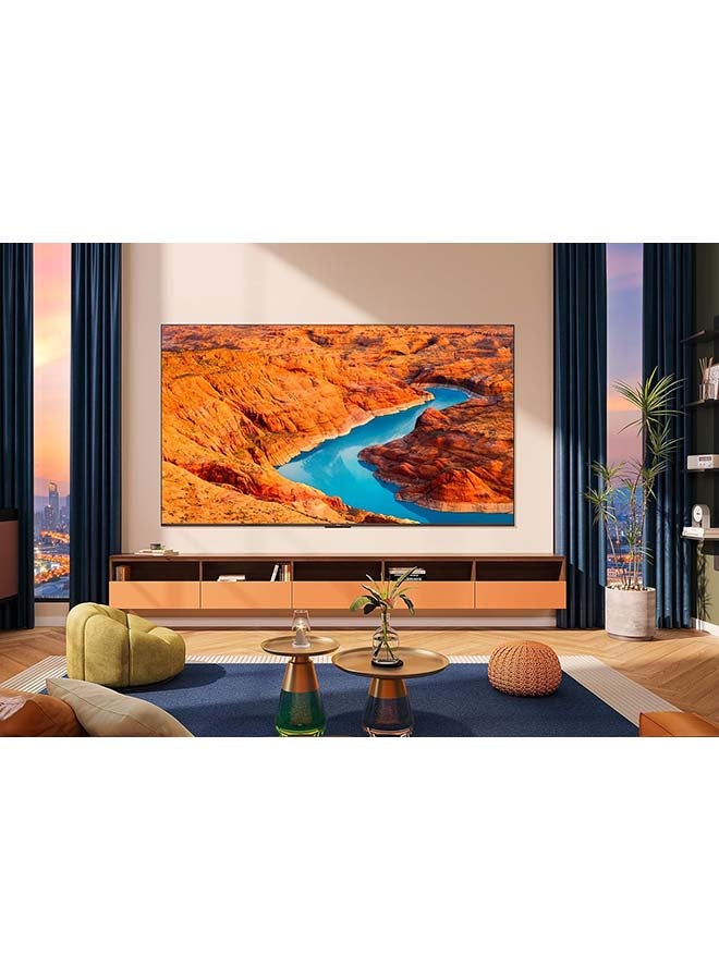 85 Inch 4K QLED Pro Smart Google TV, HDR 10+, Dolby Vision Atmos, 120Hz VRR+120Hz DLG, ONKYO 2.1ch, Slim & Uni-body Design (2024 Model) 85C655 Black