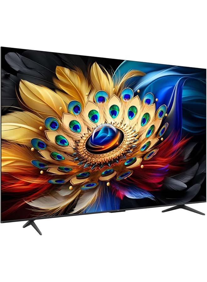 85 Inch 4K QLED Pro Smart Google TV, HDR 10+, Dolby Vision Atmos, 120Hz VRR+120Hz DLG, ONKYO 2.1ch, Slim & Uni-body Design (2024 Model) 85C655 Black