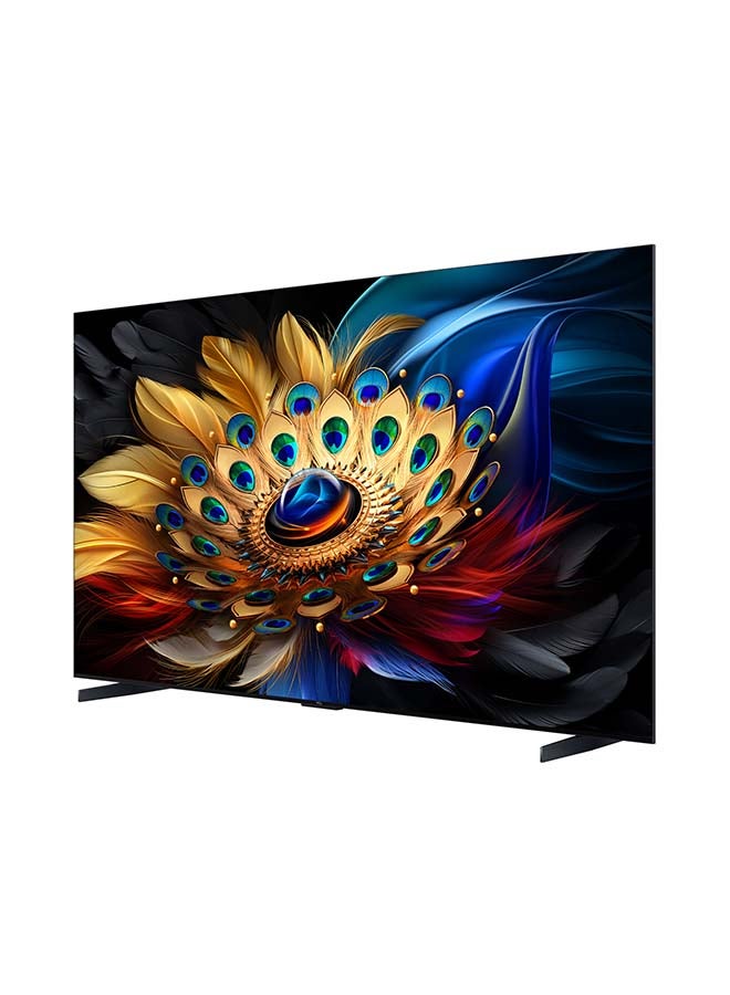 98 Inch 4K QLED Pro Smart Google TV, HDR 10+, Dolby Vision Atmos, 144Hz VRR+240Hz DLG, ONKYO 2.1ch, Slim & Uni-body Design (2024 Model) 98C655 Black