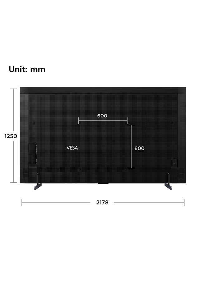 Television 98 Inch Smart TV 4K QD-Mini LED HDR  Google TV, 3500nits, ONKYO 2.2.2ch, 144Hz VRR+240Hz DLG, Imax Enhanced, Ultra-slim Design - 1 Year Warranty (2024 Model) 98C855 Black