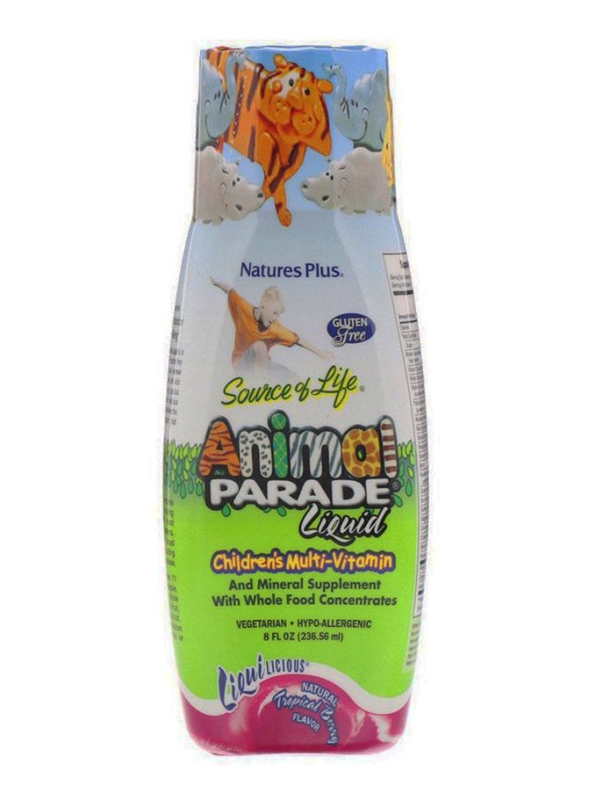 Natural Tropical Berry Flavour Animal Parade Liquid Multi-Vitamin