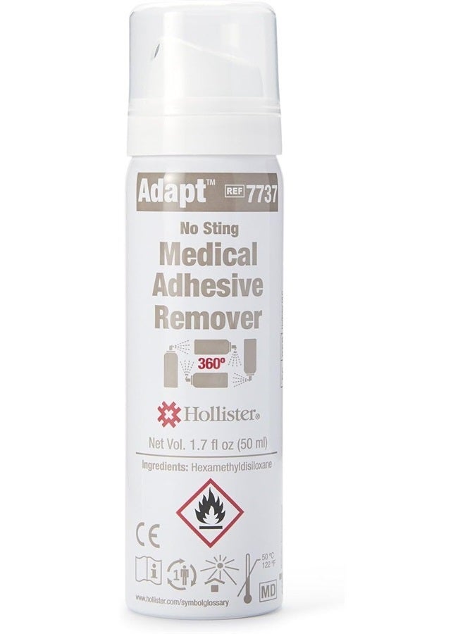 Adapt Medical Adhesive Remover, No Sting, 360° Spray 1.7 Oz