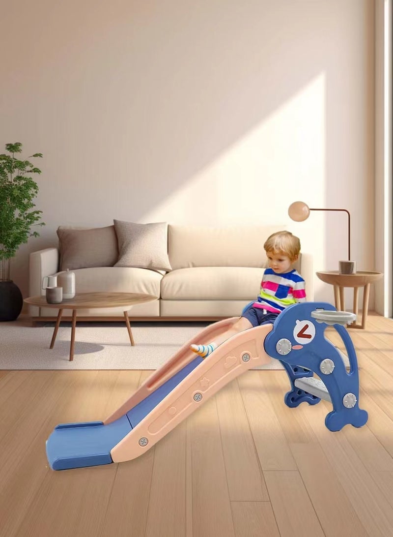 Children's Slide Indoor Household Small Kids Slide for Toddlers Indoor Freestanding Slide Easy Assemble Children Climber Playset Toy Climber Freestanding Toddler Slide