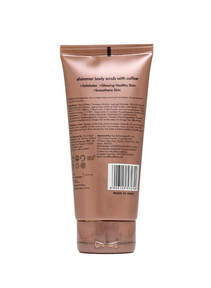 MCaffeine Shimmer Body Scrub With Coffee