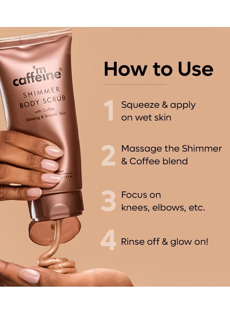 MCaffeine Shimmer Body Scrub With Coffee