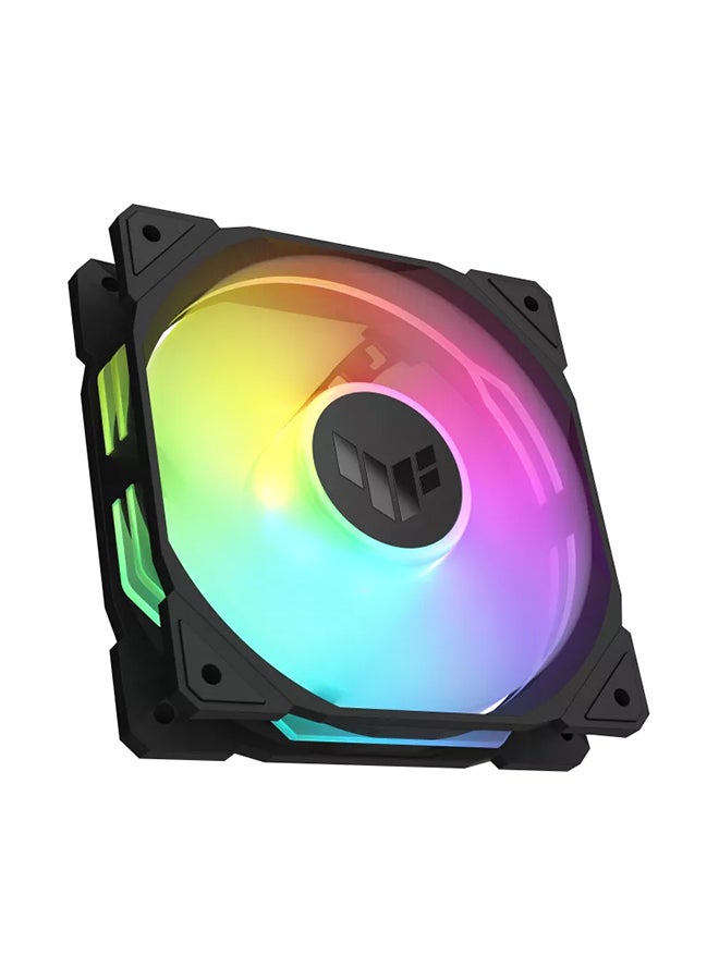 TUF Gaming TR120 ARGB Reverse Fan - Triple Pack, Optimized Cooling Performance, PWM Fan Efficiency, DUO Colors & Orientations 90DA00D0-B09020 Black