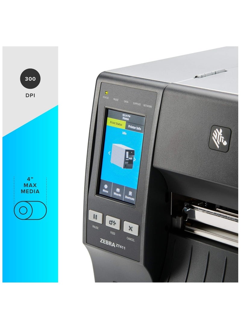 ZT411 Thermal Transfer Industrial Printer (300 dpi)