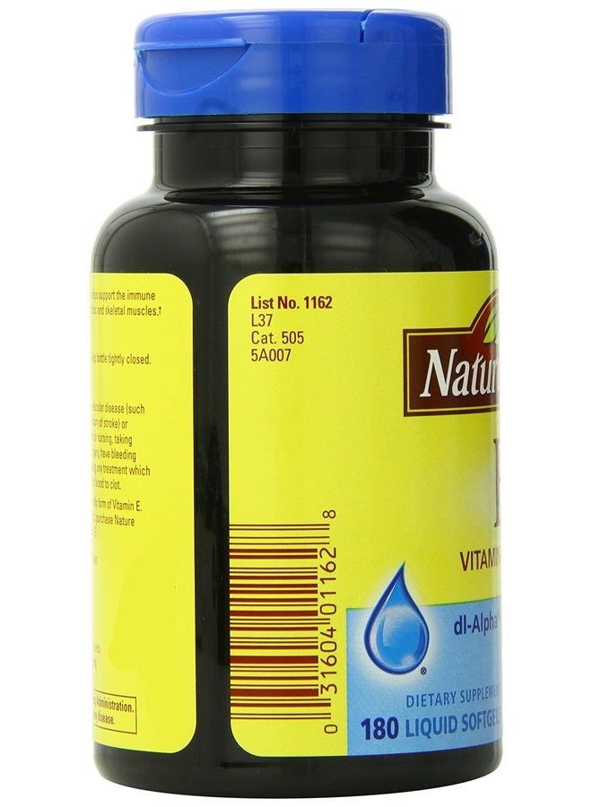 Vitamin E 400IU, 180 Softgels (Pack of 2)