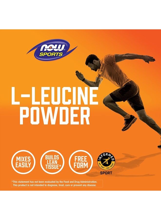 Sports Nutrition, L-Leucine Powder, Builds Lean Tissue*, Amino Acids, 9-Ounce