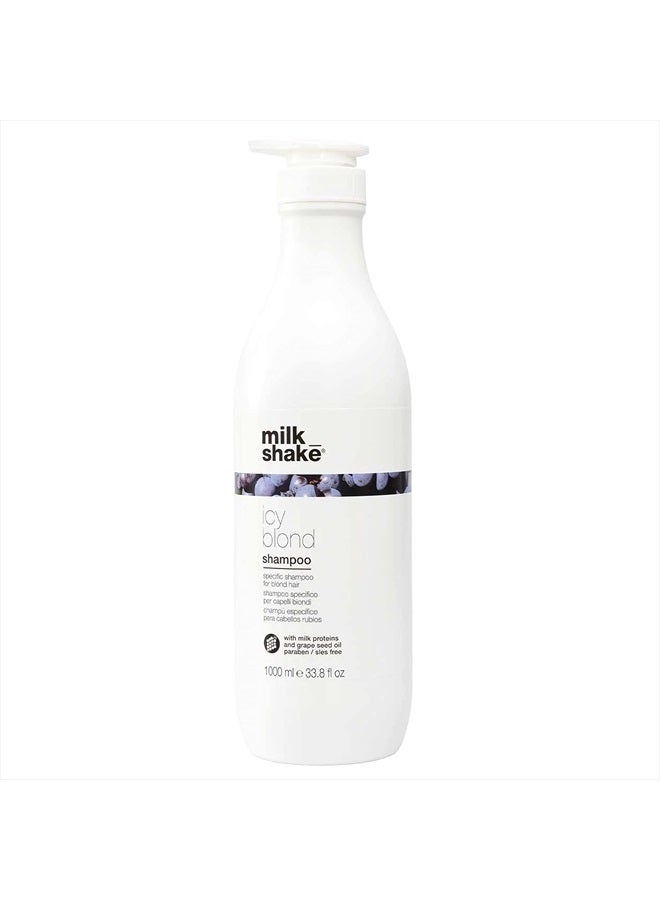 Icy Blond Shampoo - Black Pigment Silver Shampoo for Very Light Blond and Platinum Hair, 33.8 Fl Oz (1000ml)