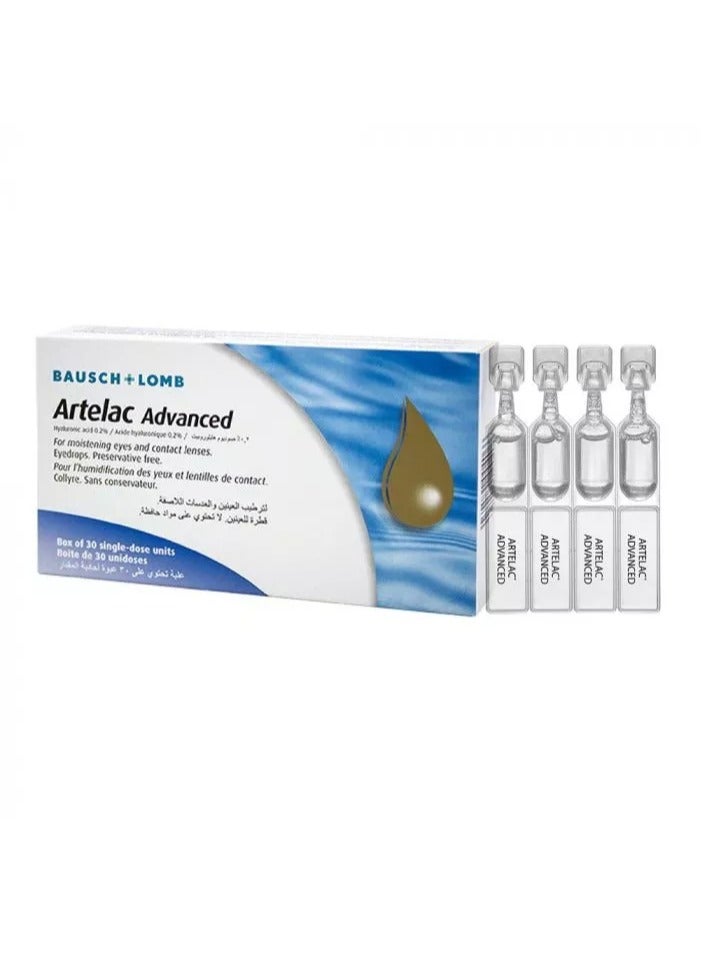 Artelac Advanced Eye Drops Single Dose Unit 30's