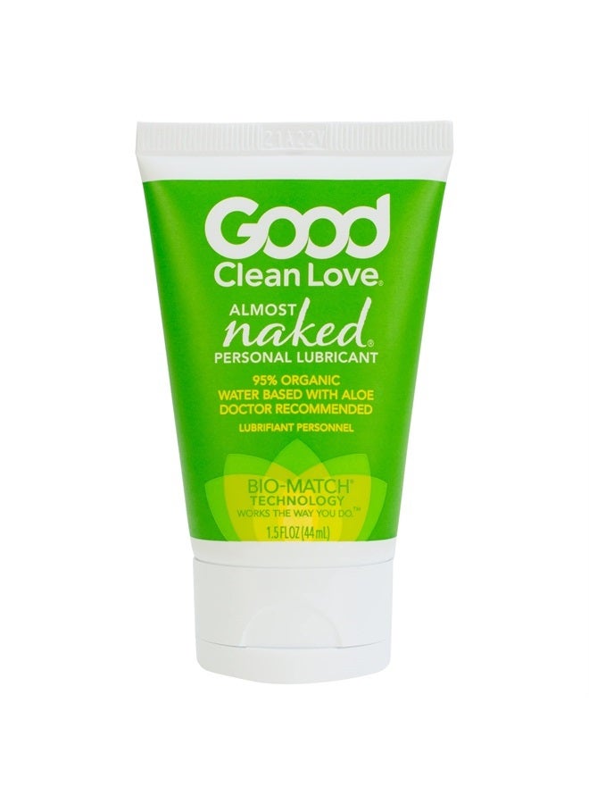 Almost Naked Personal Lubricant, Organic Water-Based Lube with Aloe Vera - 1.5 Oz
