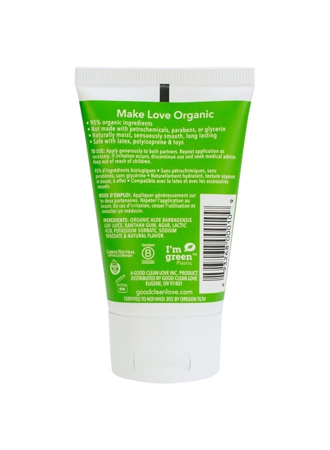 Almost Naked Personal Lubricant, Organic Water-Based Lube with Aloe Vera - 1.5 Oz