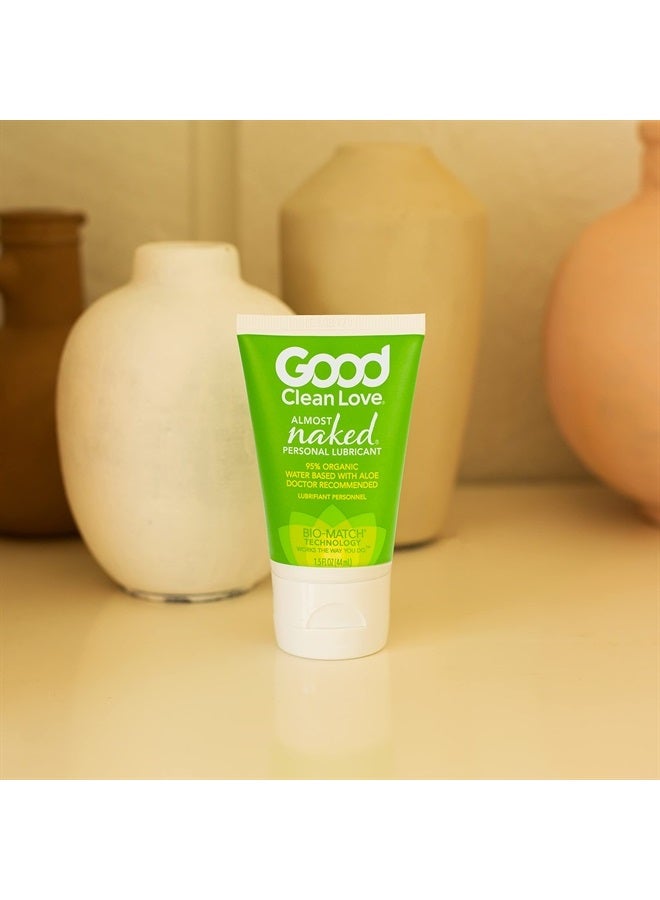 Almost Naked Personal Lubricant, Organic Water-Based Lube with Aloe Vera - 1.5 Oz