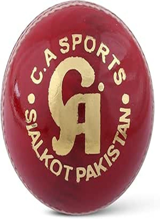 6 pic CA CRICKET HARD BALL (red color)