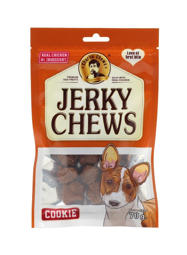 Pack of 5 Bags Charlie Jerky Chews Stick Cookie Flavor Premium Dog Treats