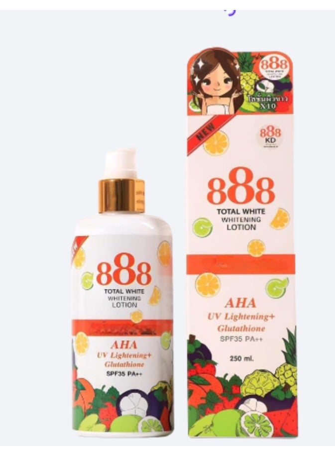 888 Total White Whitening Lotion 250ml