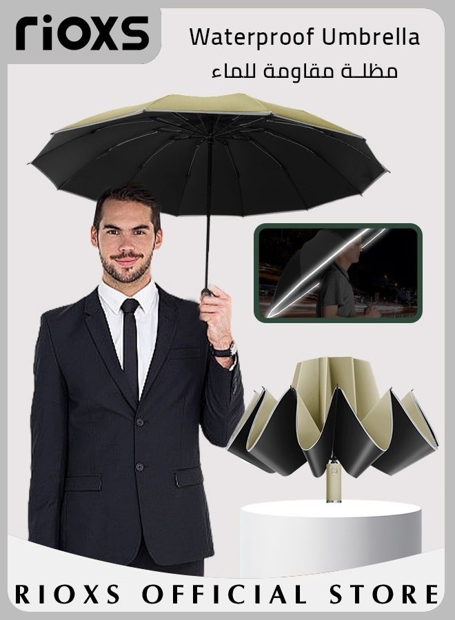 Compact Travel Umbrella with Automatic Open/Close Handle and UV Protection, Automatic Umbrella with Strong Windproof Waterproof Ability and Durability, High Cost-effective Portable Umbrella, Convenient to Carry