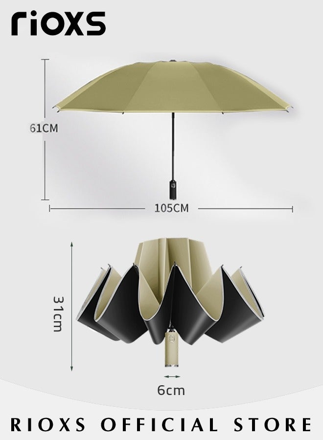 Compact Travel Umbrella with Automatic Open/Close Handle and UV Protection, Automatic Umbrella with Strong Windproof Waterproof Ability and Durability, High Cost-effective Portable Umbrella, Convenient to Carry