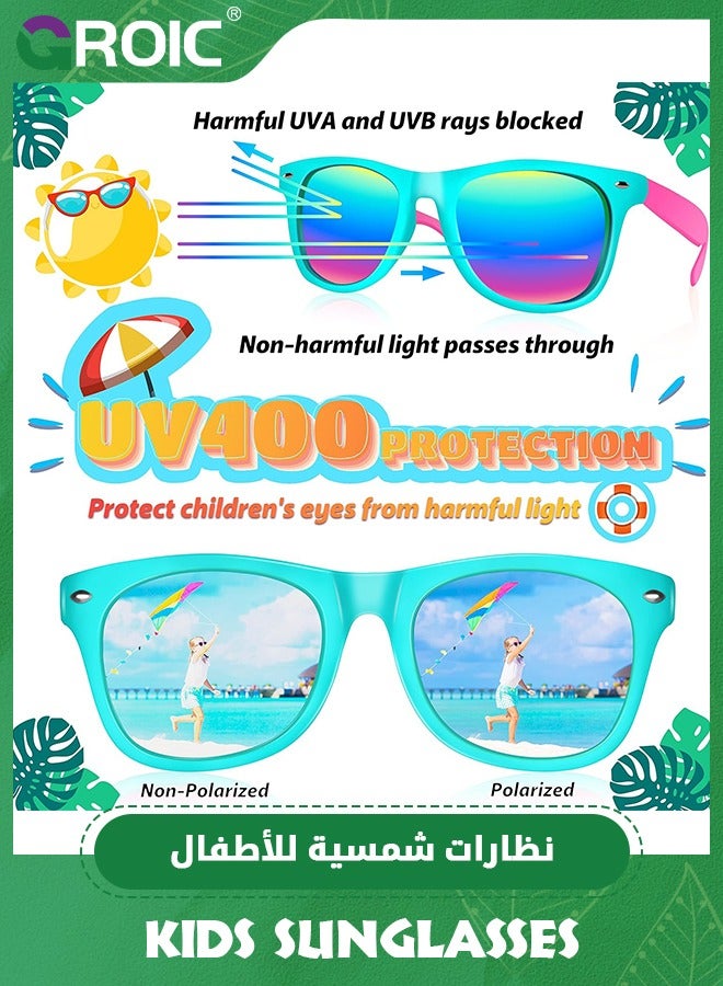 12 Pair Kids Sunglasses, Colorful Party Favor with UV Protection for Boys Girls, Party Supplies, Beach Pool Birthday Party Favors Goodie Bag Stuffer for Kids 3-8